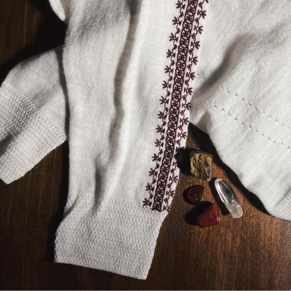 Boho Embroidered Cotton Tunic - Picture 6 of 15